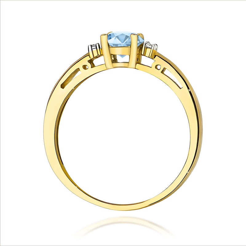 Inel Aur 9K cu Diamante de Laborator 0.53 ct, imaginea 3 din 8