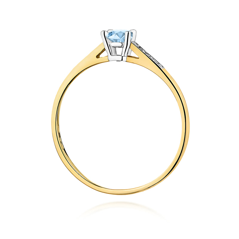 Inel Aur 9K cu Diamante de Laborator 0.21 ct, imaginea 3 din 8
