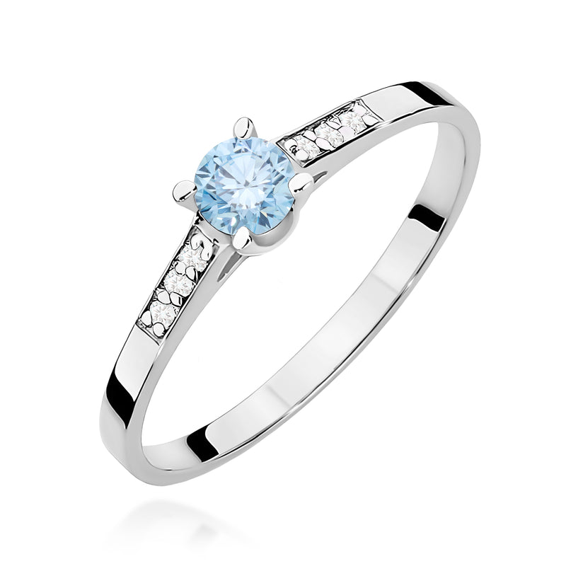 Inel Aur 9K cu Diamante de Laborator 0.21 ct, imaginea 5 din 8