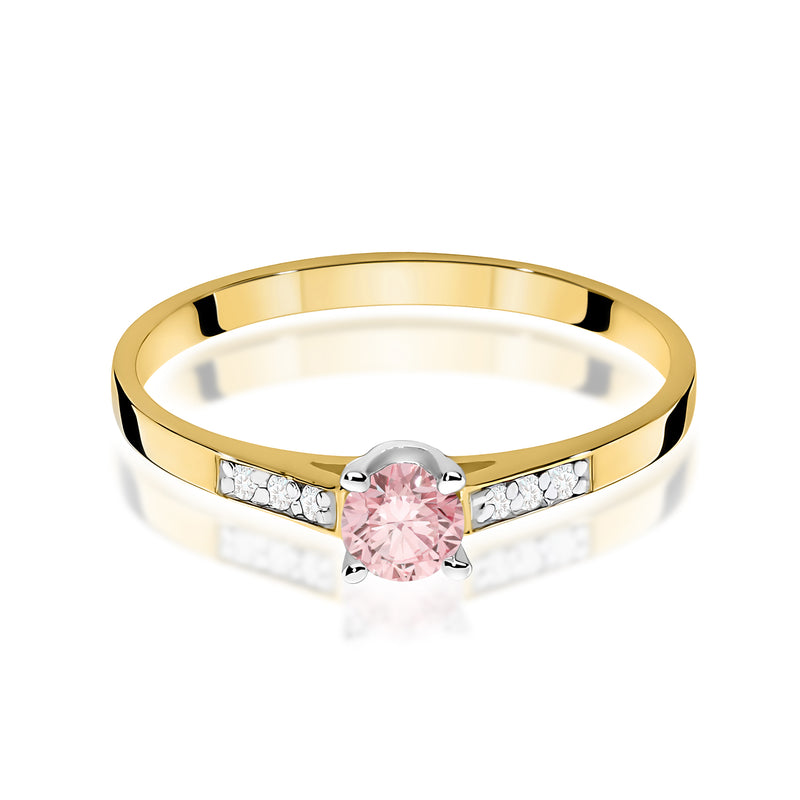 Inel Aur 9K cu Diamante de Laborator 0.21 ct, imaginea 2 din 8