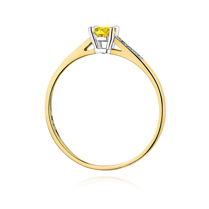 Inel Aur 9K cu Diamante de Laborator 0.21 ct, imaginea 3 din 8