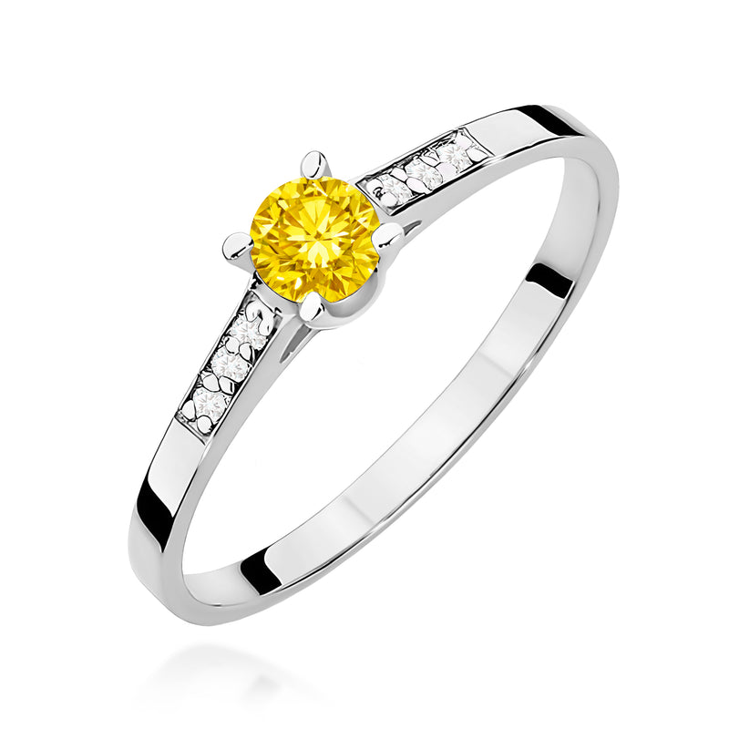 Inel Aur 9K cu Diamante de Laborator 0.21 ct, imaginea 5 din 8