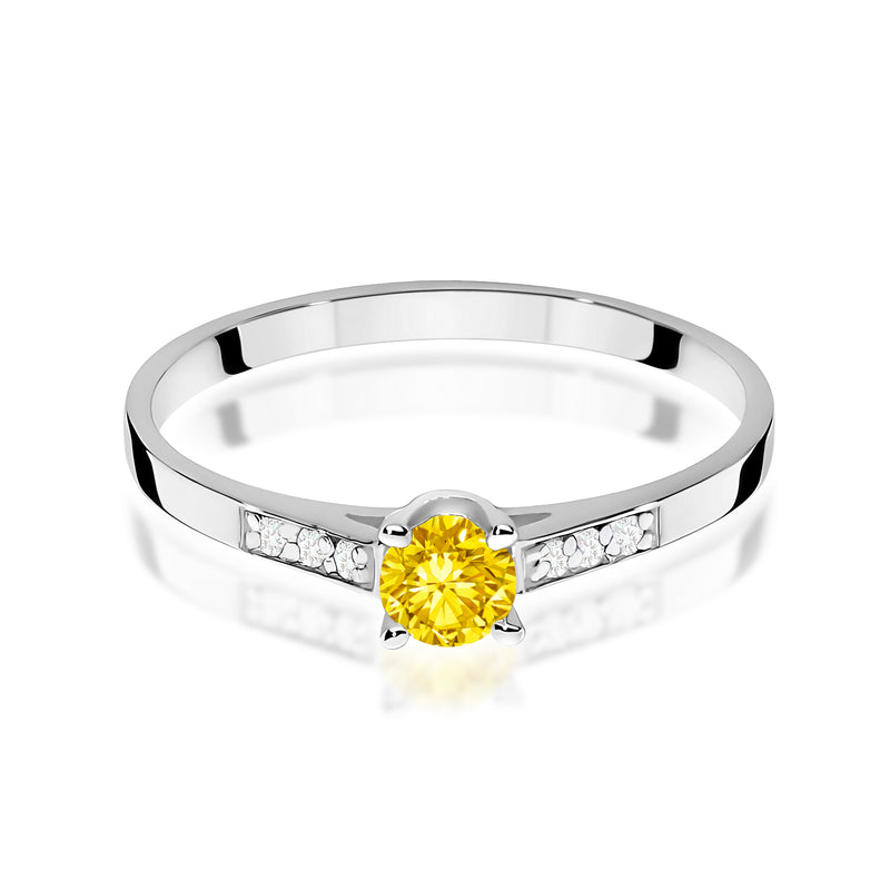 Inel Aur 9K cu Diamante de Laborator 0.21 ct, imaginea 6 din 8