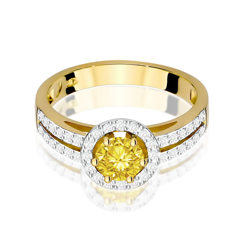 Inel Aur 9K cu Diamante de Laborator 0.70 ct, imaginea 2 din 8