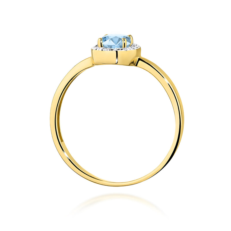 Inel Aur 9K cu Diamante de Laborator 0.58 ct, imaginea 3 din 8