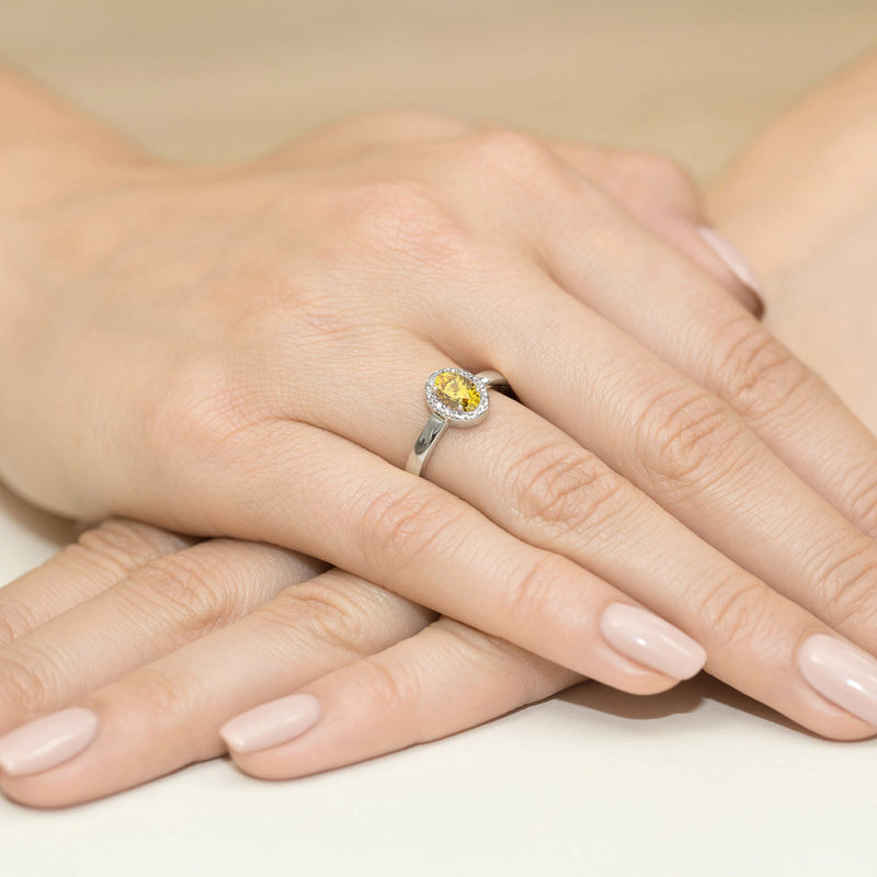 Inel Aur 9K cu Diamante de Laborator 0.58 ct, imaginea 8 din 8