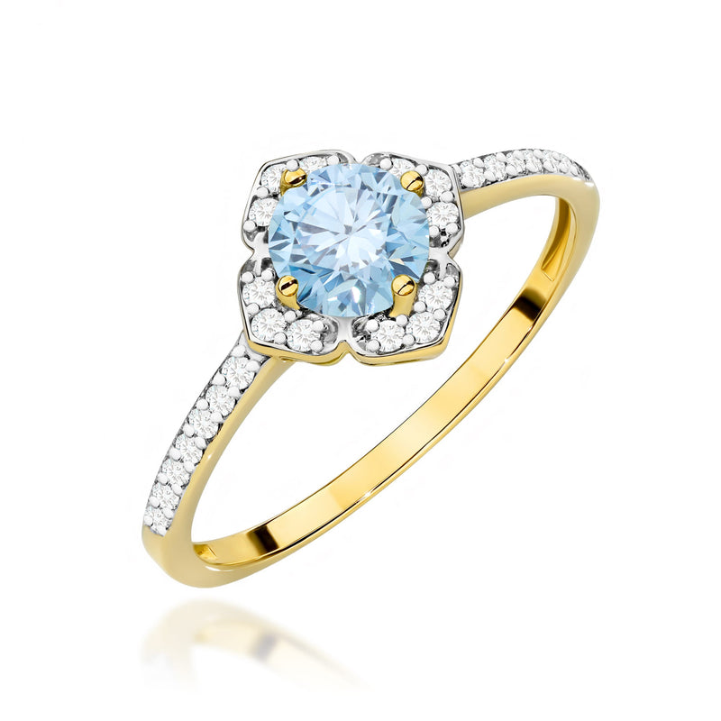 Inel Aur 14K cu Diamante de Laborator 0.63 ct — Aur galben
