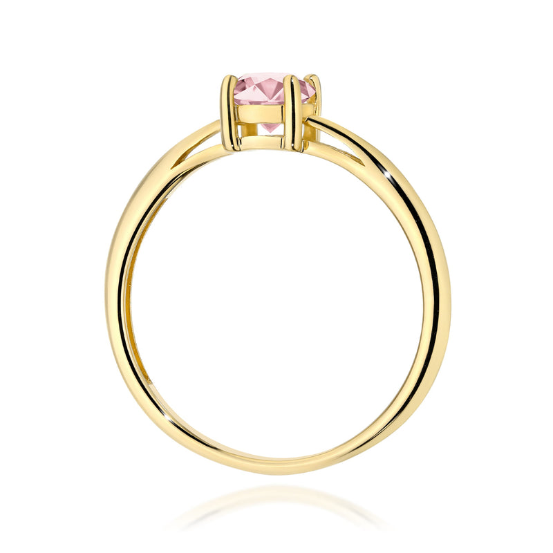 Inel Aur 14K cu Diamant Roz de Laborator 0.50 ct, imaginea 3 din 12