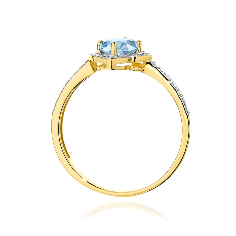 Inel Aur 9K cu Diamante de Laborator 0.63 ct, imaginea 3 din 8