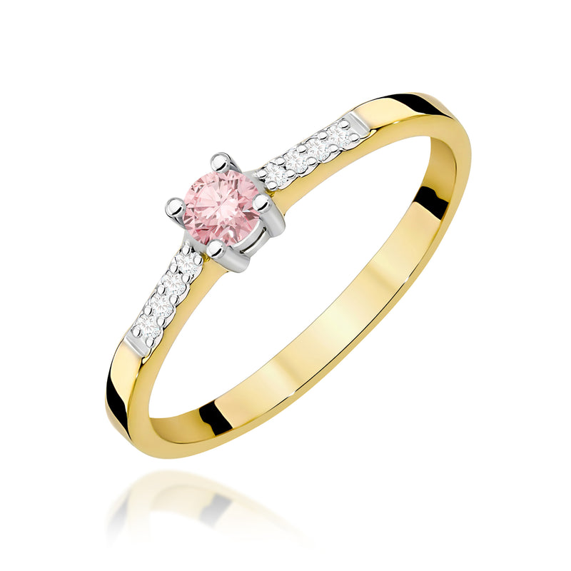 Inel Aur 14K cu Diamante de Laborator 0.22 ct — Aur galben