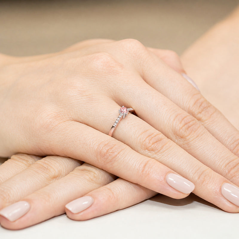 Inel Aur 14K cu Diamante de Laborator 0.22 ct, imaginea 8 din 12