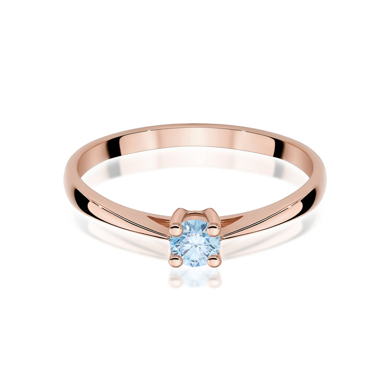 Inel Aur 14K cu Diamant de Laborator 0.15 ct, imaginea 6 din 12