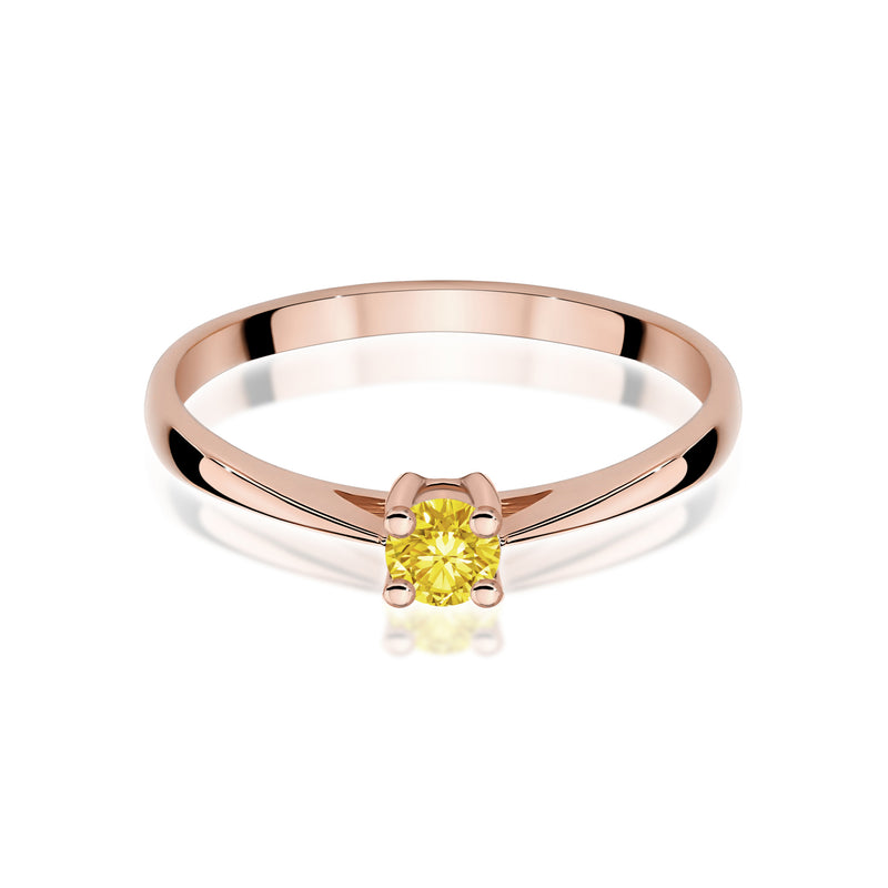 Inel Aur 14K cu Diamant de Laborator 0.15 ct, imaginea 6 din 12