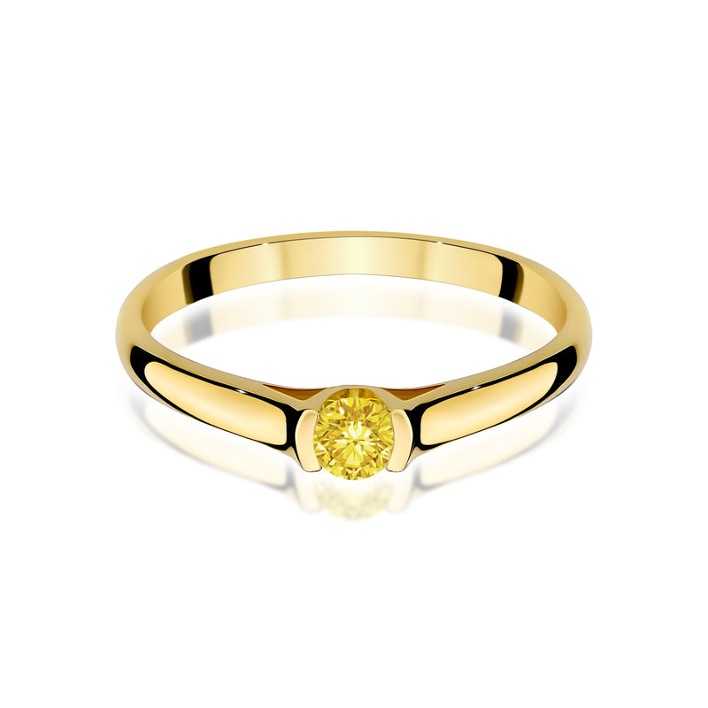 Inel Aur 14K cu Diamant de Laborator 0.15 ct, imaginea 2 din 12
