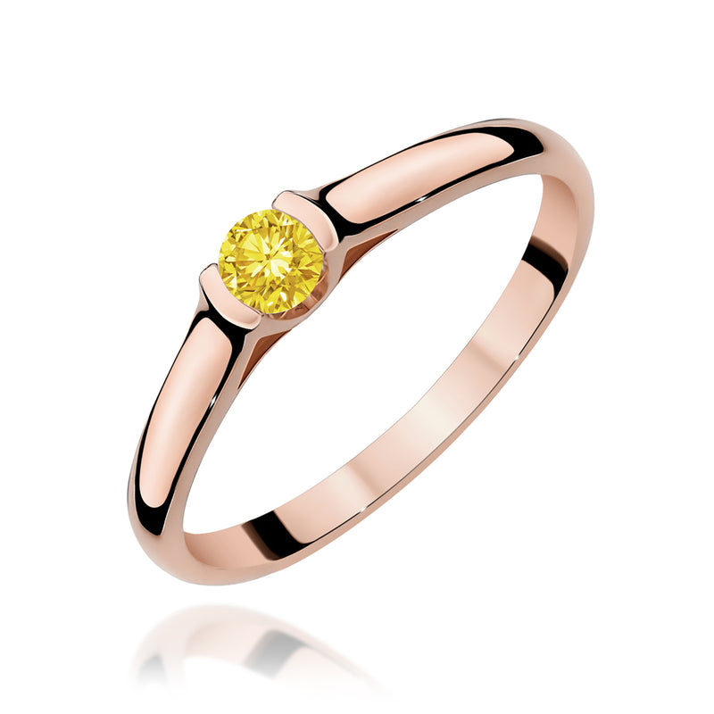 Inel Aur 14K cu Diamant de Laborator 0.15 ct, imaginea 5 din 12