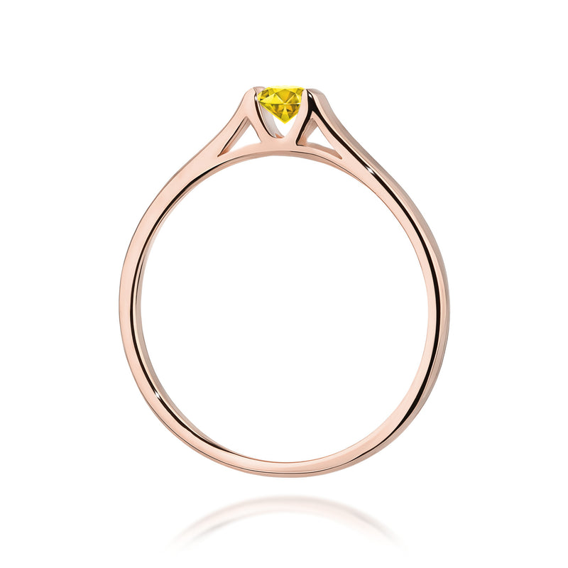 Inel Aur 14K cu Diamant de Laborator 0.15 ct, imaginea 7 din 12