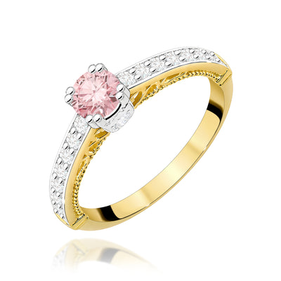 Inel Aur 14K cu Diamante de Laborator 0.56 ct