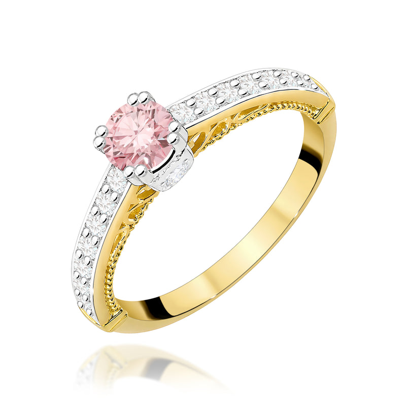 Inel Aur 14K cu Diamante de Laborator 0.56 ct — Aur galben