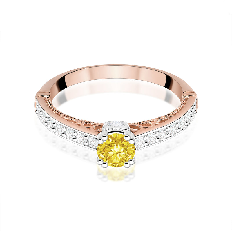 Inel Aur 14K cu Diamante de Laborator 0.56 ct, imaginea 6 din 12