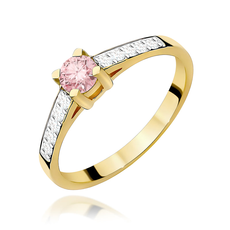 Inel Aur 14K cu Diamante de Laborator 0.45 ct — Aur galben