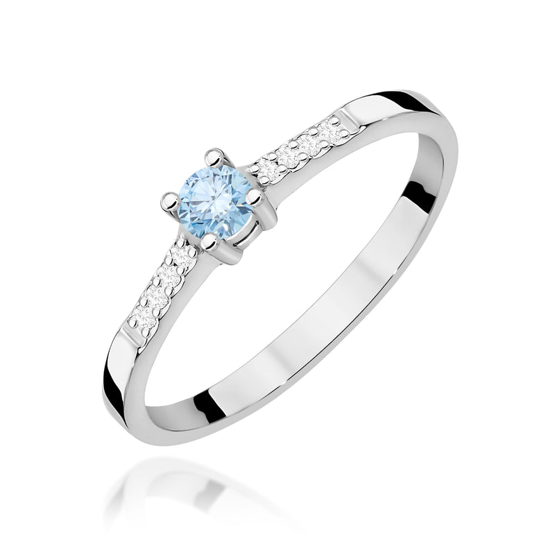 Inel Aur 9K cu Diamante de Laborator 0.22 ct, imaginea 5 din 8