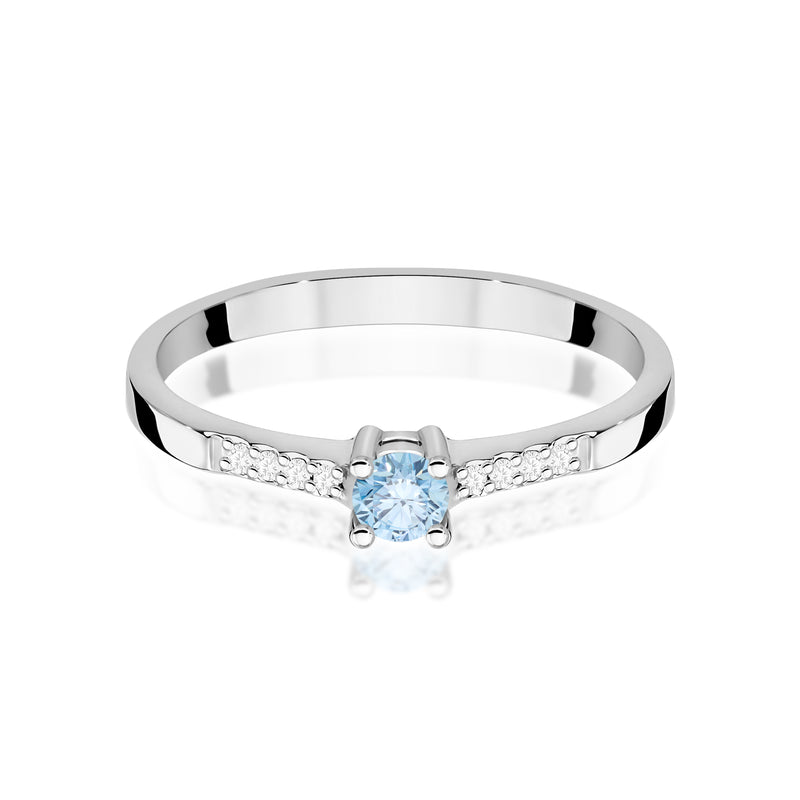 Inel Aur 9K cu Diamante de Laborator 0.22 ct, imaginea 6 din 8