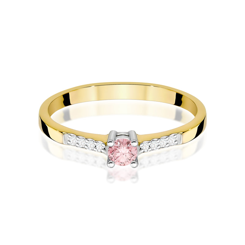 Inel Aur 9K cu Diamante de Laborator 0.22 ct, imaginea 2 din 8