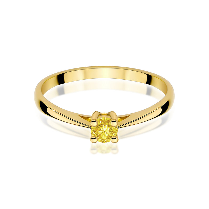 Inel Aur 9K cu Diamant de Laborator 0.15 ct, imaginea 2 din 8