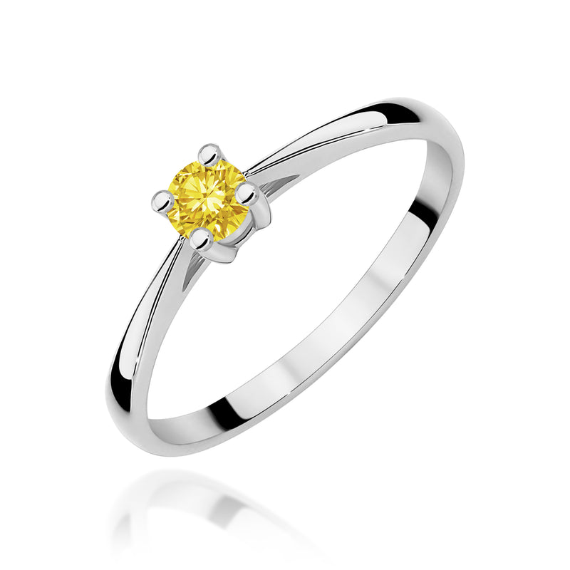 Inel Aur 9K cu Diamant de Laborator 0.15 ct, imaginea 5 din 8