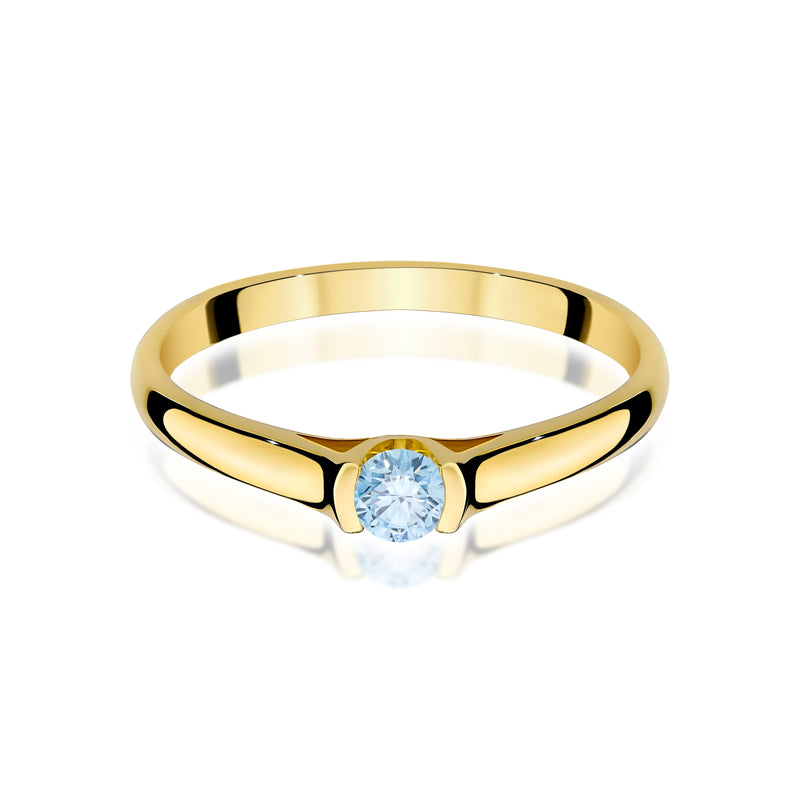 Inel Aur 9K cu Diamant de Laborator 0.15 ct, imaginea 2 din 8