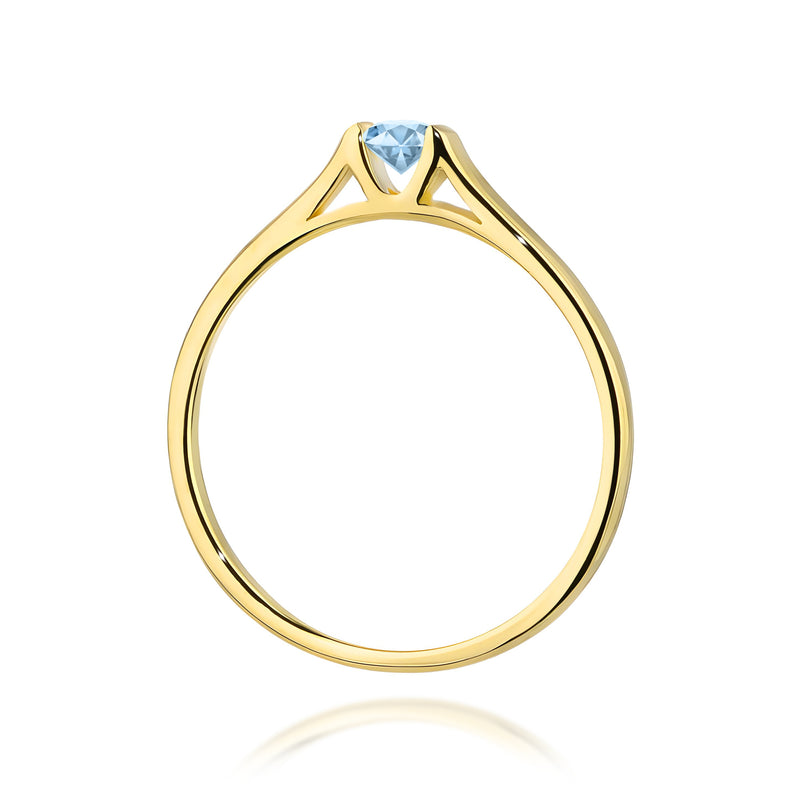 Inel Aur 9K cu Diamant de Laborator 0.15 ct, imaginea 3 din 8