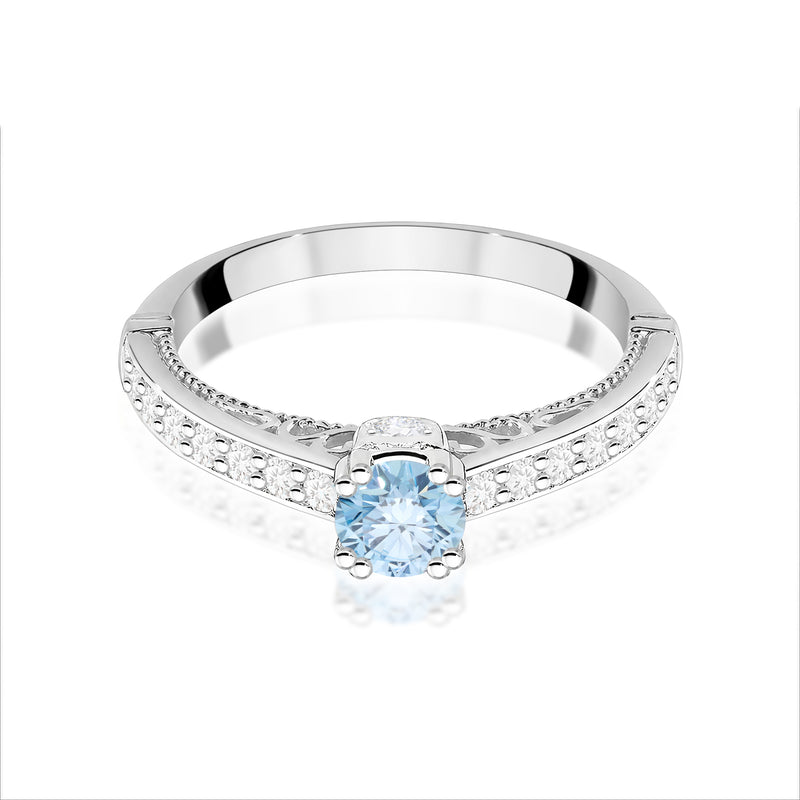 Inel Aur 9K cu Diamante de Laborator 0.56 ct, imaginea 6 din 8