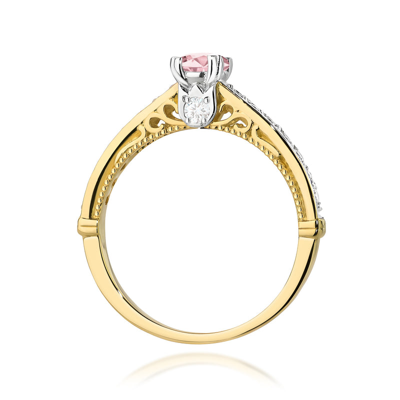 Inel Aur 9K cu Diamante de Laborator 0.56 ct, imaginea 3 din 8