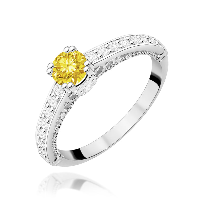 Inel Aur 9K cu Diamante de Laborator 0.56 ct, imaginea 5 din 8