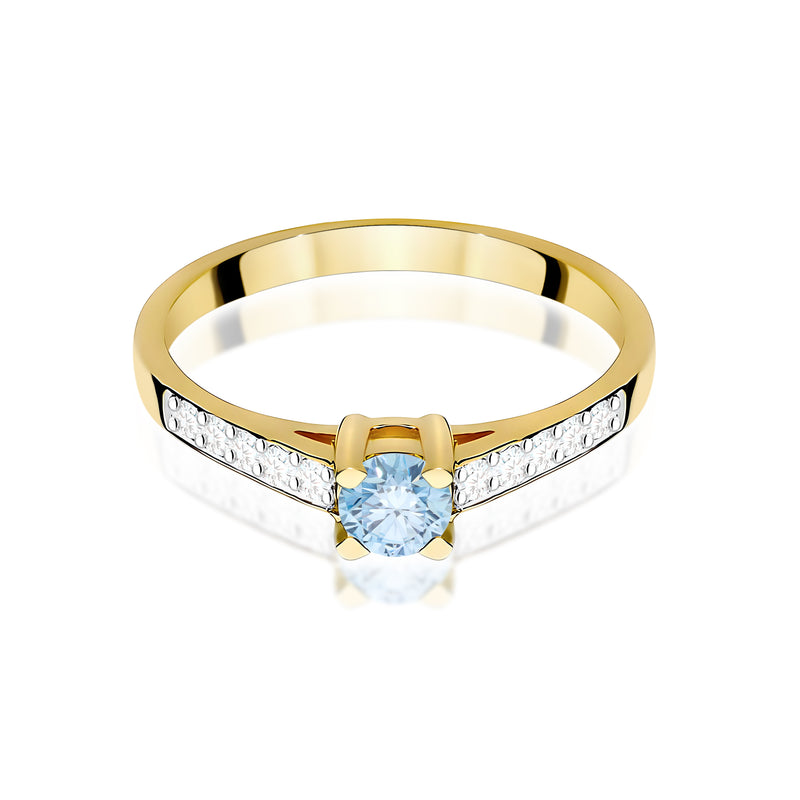 Inel Aur 9K cu Diamante de Laborator 0.45 ct, imaginea 3 din 8
