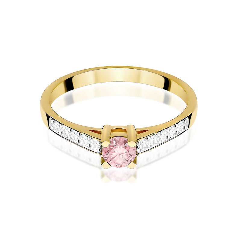 Inel Aur 9K cu Diamante de Laborator 0.45 ct, imaginea 2 din 8
