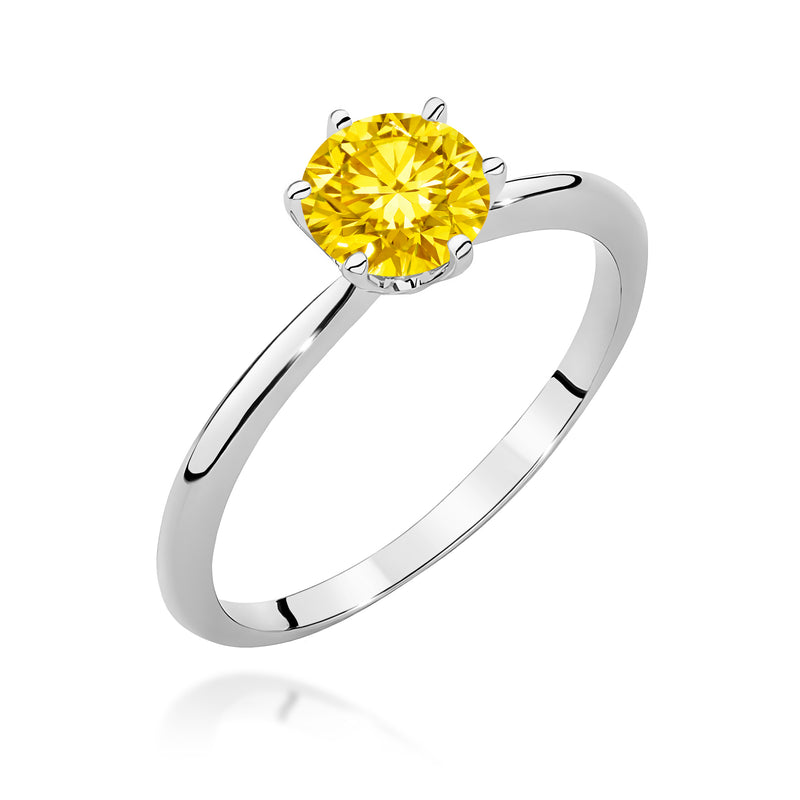 Inel Aur 9K cu Diamant de Laborator 1.00 ct, imaginea 5 din 8