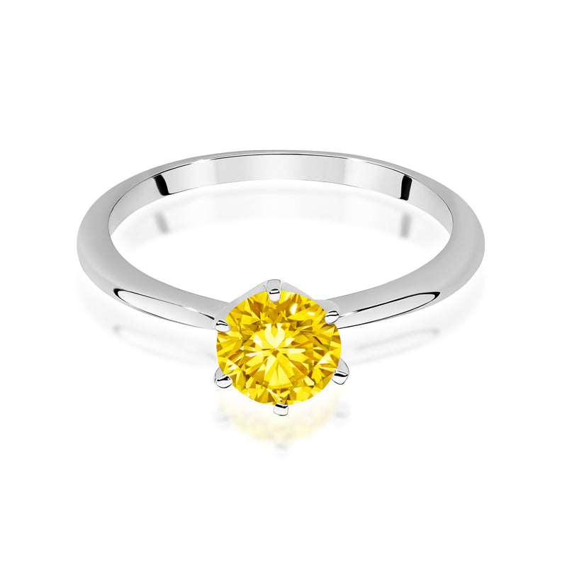 Inel Aur 9K cu Diamant de Laborator 1.00 ct, imaginea 6 din 8