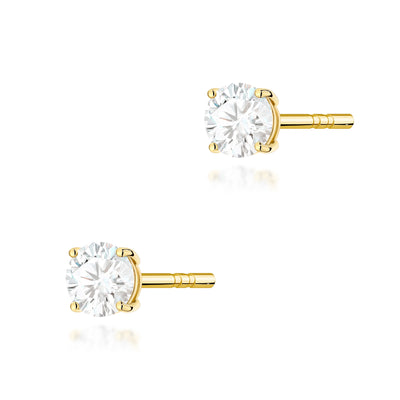 Cercei Aur 14K cu Diamant de Laborator 0.30 ct