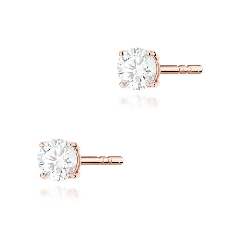 Cercei Aur 14K cu Diamant de Laborator 0.30 ct, imaginea 4 din 9