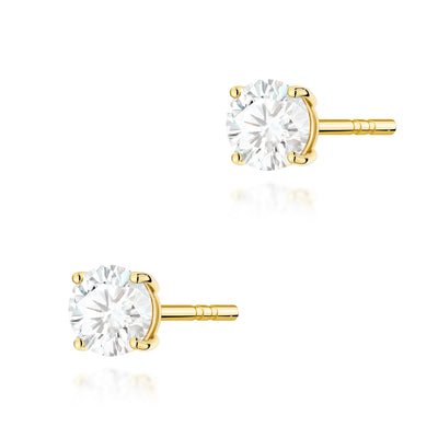 Cercei Aur 14K cu Diamant de Laborator 0.50 ct