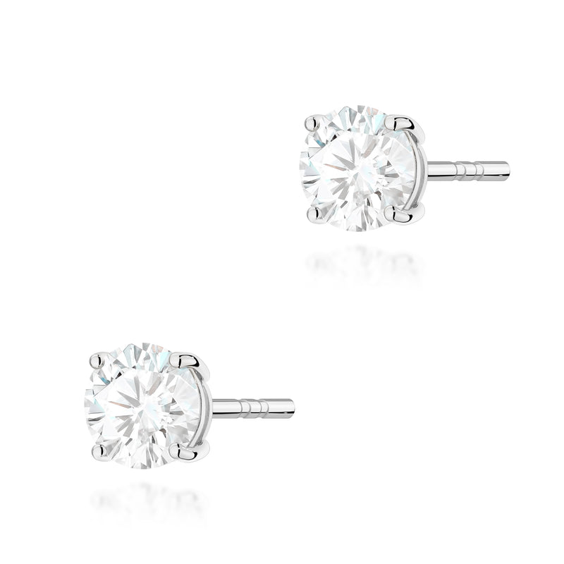 Cercei Aur 14K cu Diamant de Laborator 0.70 ct, imaginea 7 din 9