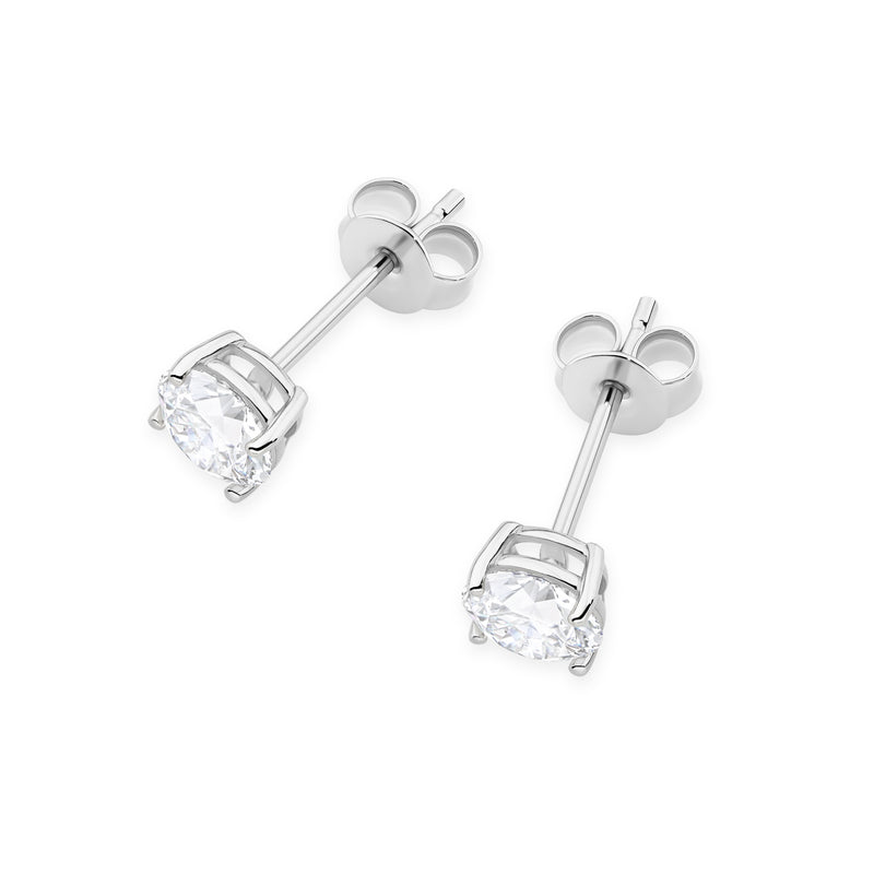 Cercei Aur 14K cu Diamant de Laborator 0.70 ct, imaginea 8 din 9
