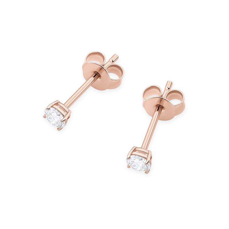 Cercei Aur 14K cu Diamant Natural 0.15 ct, imaginea 5 din 9