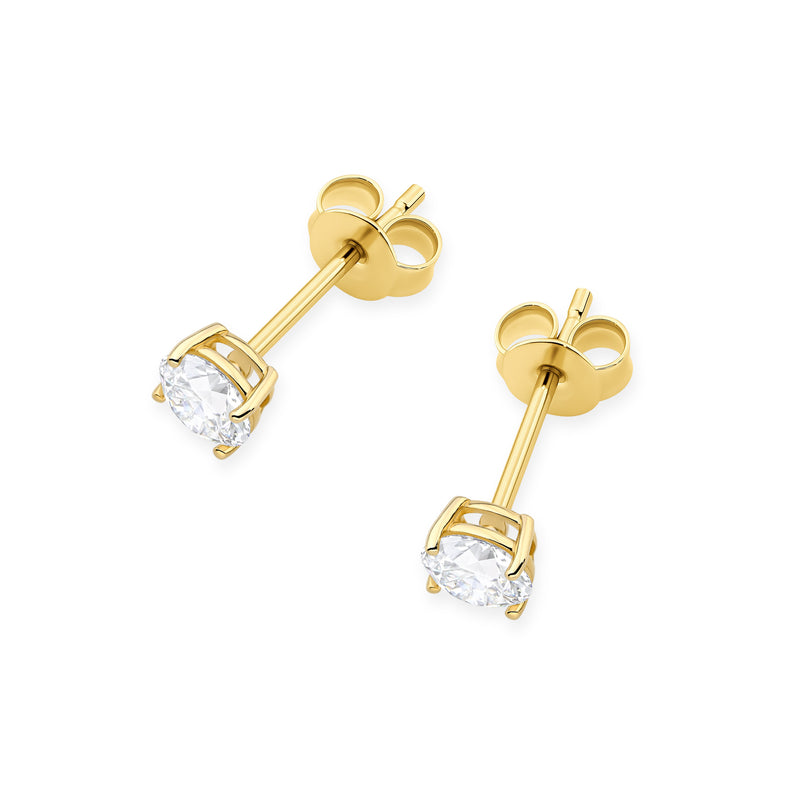 Cercei Aur 14K cu Diamant Natural 0.50 ct, imaginea 2 din 9