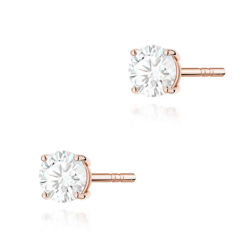 Cercei Aur 14K cu Diamant Natural 0.50 ct, imaginea 4 din 9
