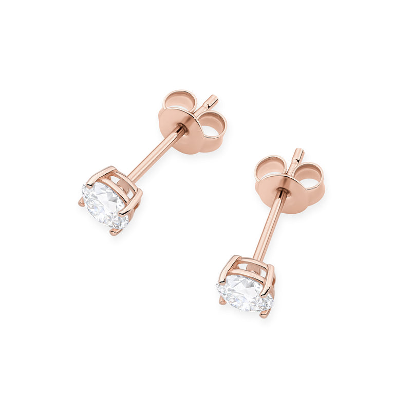 Cercei Aur 14K cu Diamant Natural 0.50 ct, imaginea 5 din 9
