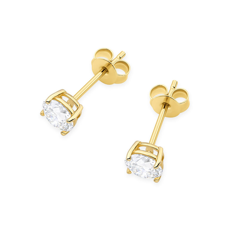 Cercei Aur 14K cu Diamant Natural 0.70 ct, imaginea 2 din 9