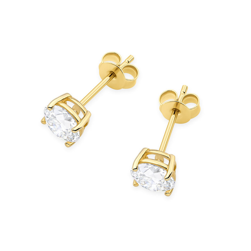 Cercei Aur 14K cu Diamant Natural 1.00 ct, imaginea 2 din 9