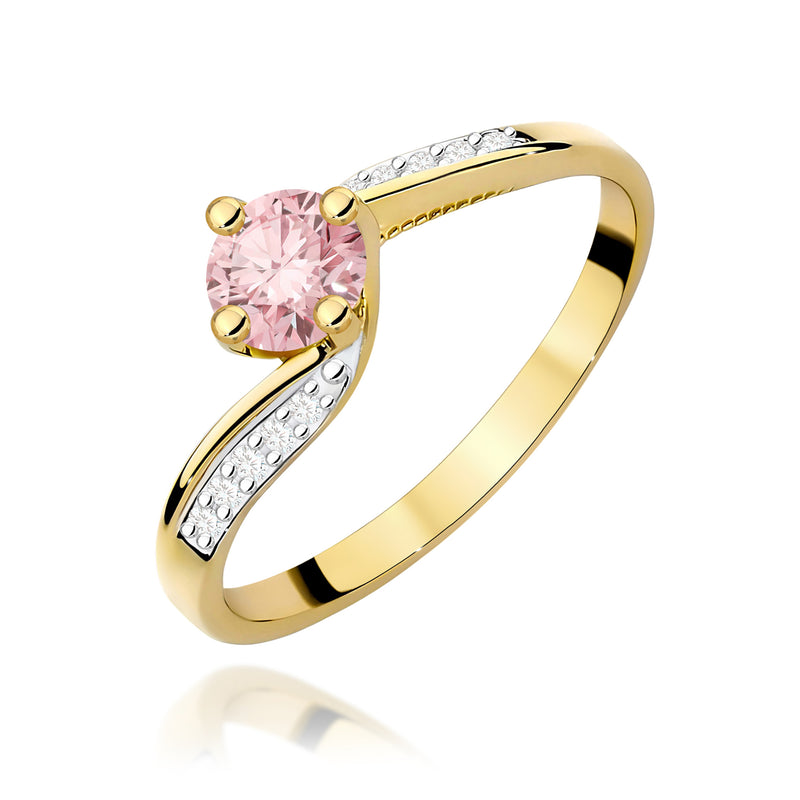 Inel Aur 14K cu Diamante de Laborator 0.55 ct — Aur galben